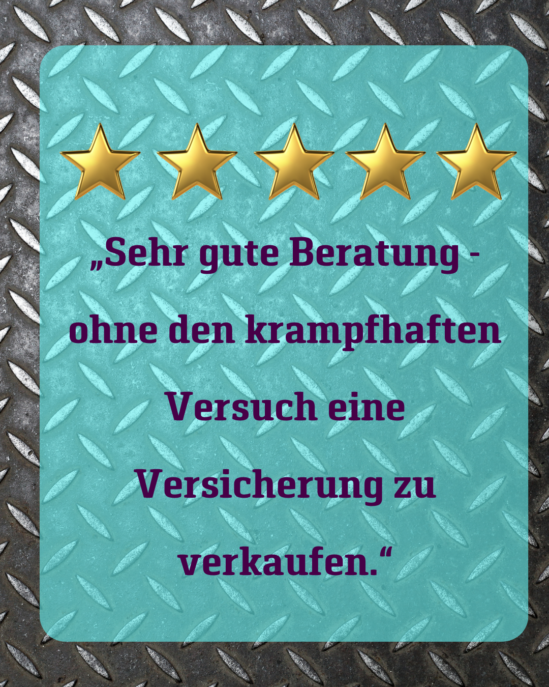 Bewertung Beratung ohne Verkaufsdruck